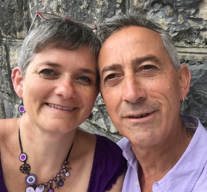 Fabienne Loviat avec René, illustrant l’importance des relations et de l’effet miroir dans son parcours.