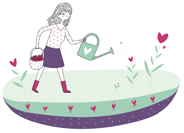 Illustration représentant le fait de donner dans les relations sans s’oublier soi-même.