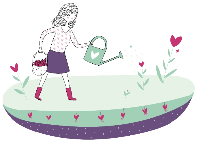 Illustration représentant le fait de donner dans les relations sans s’oublier soi-même.